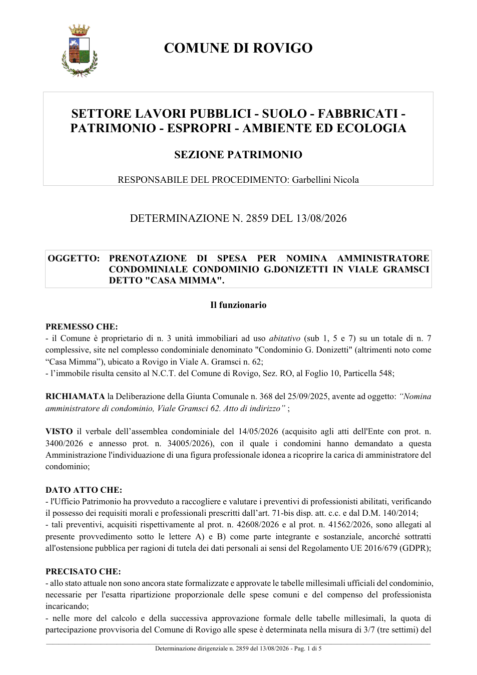 Pagina 1 del documento