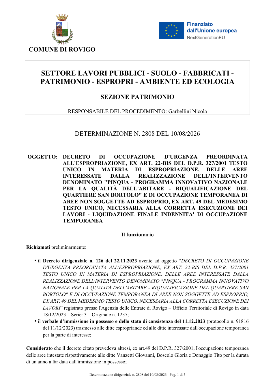 Pagina 1 del documento