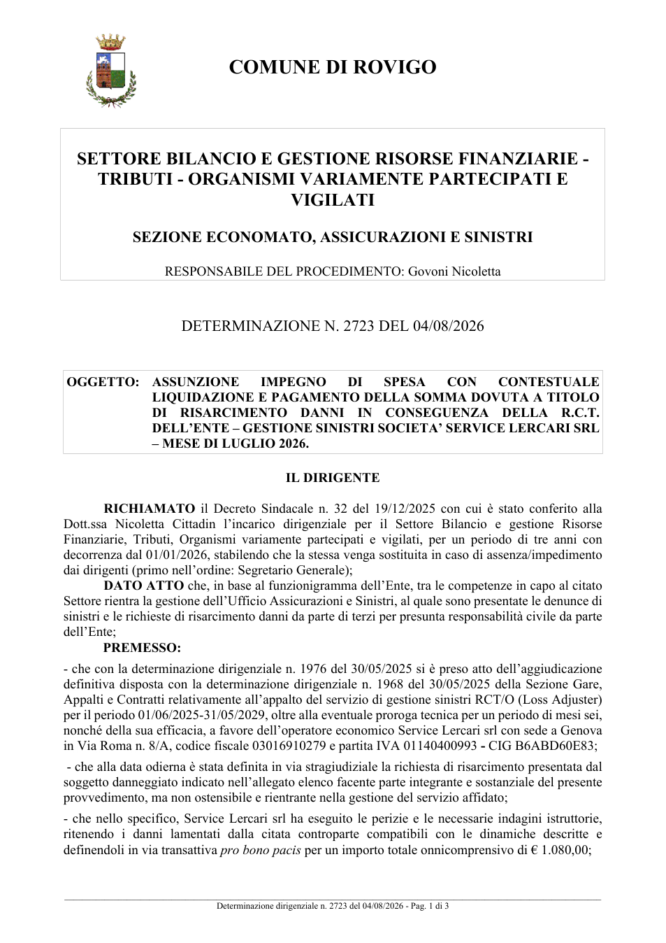 Pagina 1 del documento
