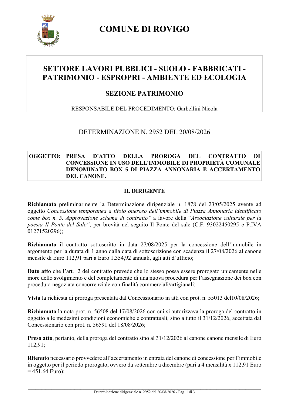 Pagina 1 del documento