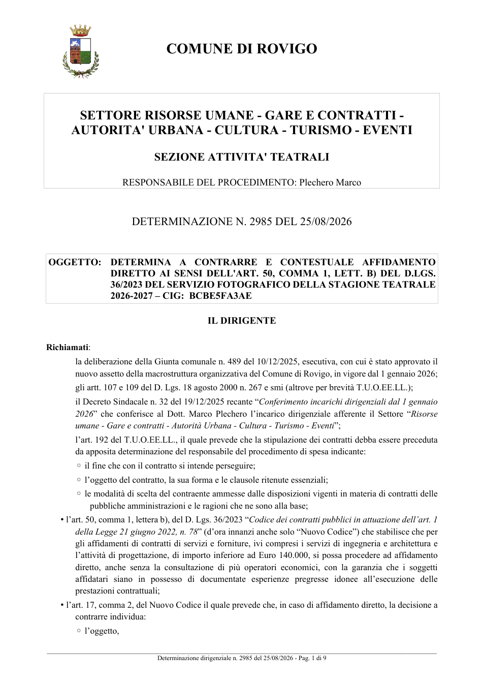 Pagina 1 del documento