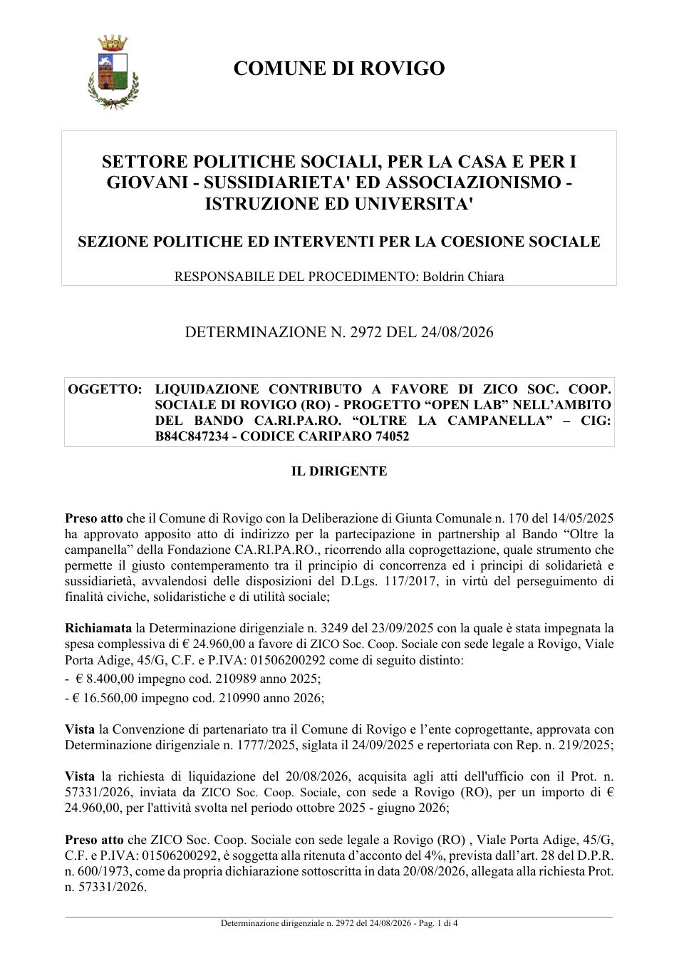Pagina 1 del documento