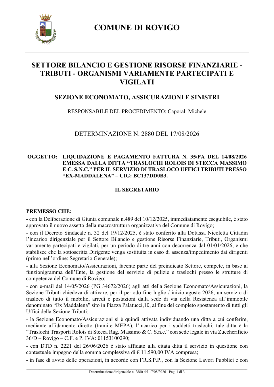 Pagina 1 del documento