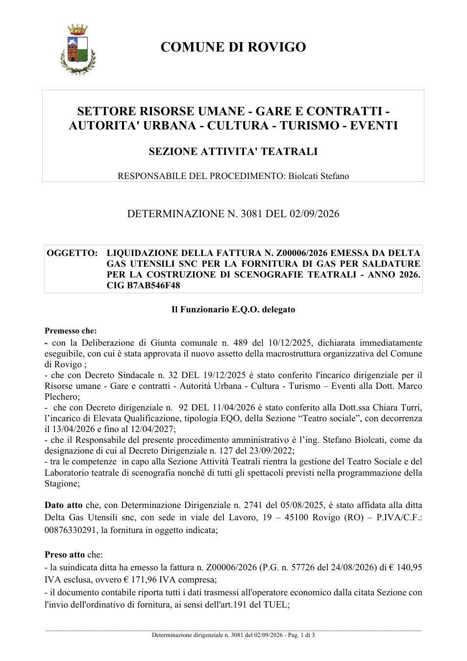 Pagina 1 del documento