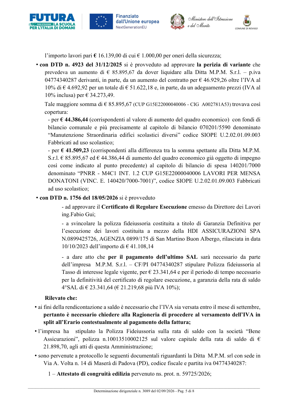 Pagina 5 del documento