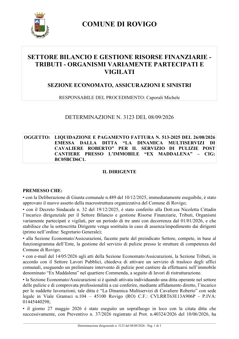 Pagina 1 del documento