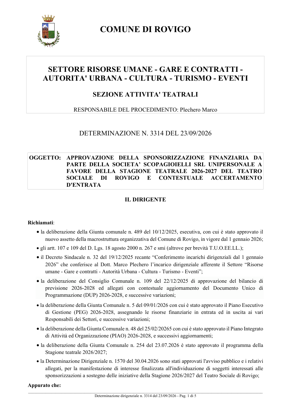 Pagina 1 del documento