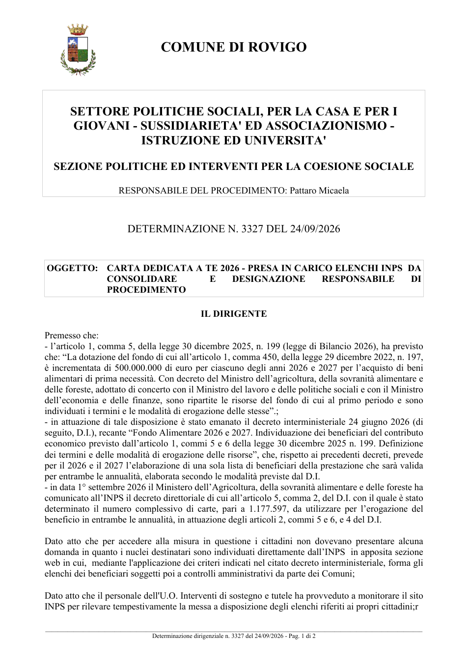 Pagina 1 del documento