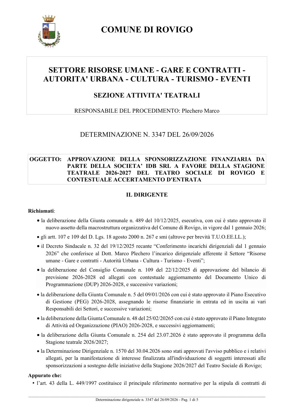 Pagina 1 del documento
