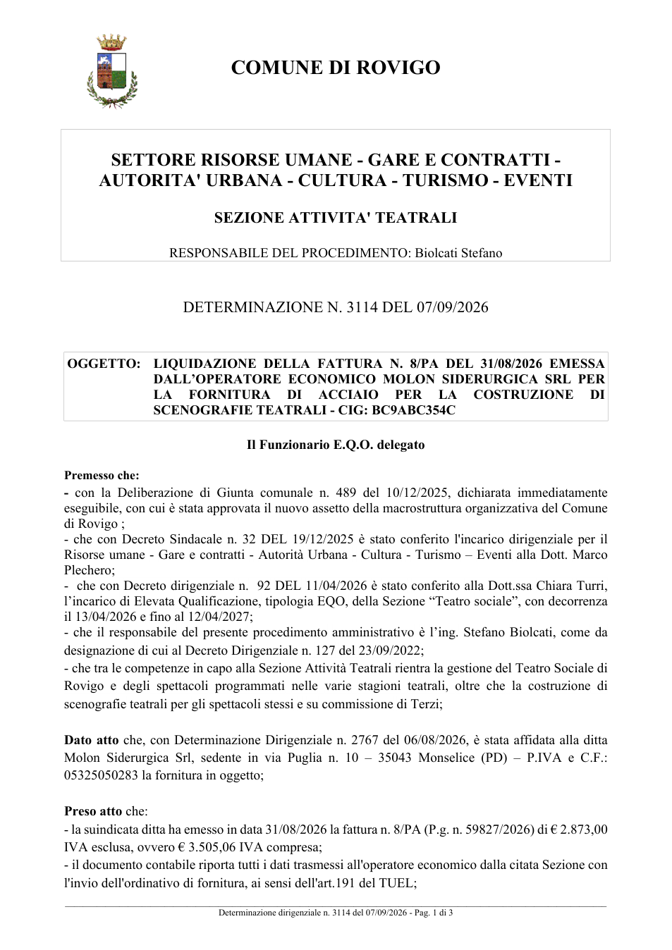Pagina 1 del documento