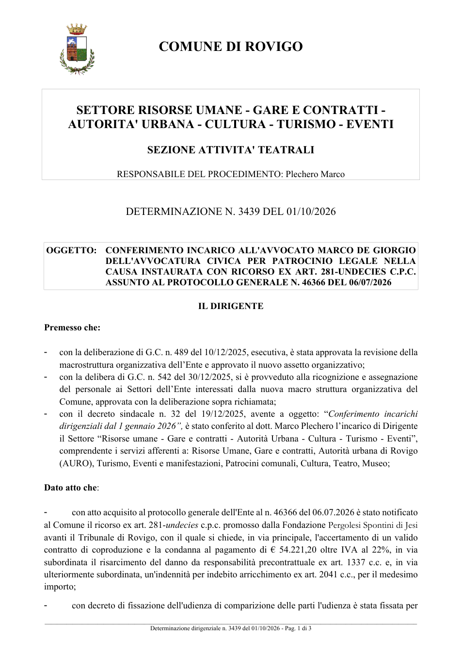 Pagina 1 del documento