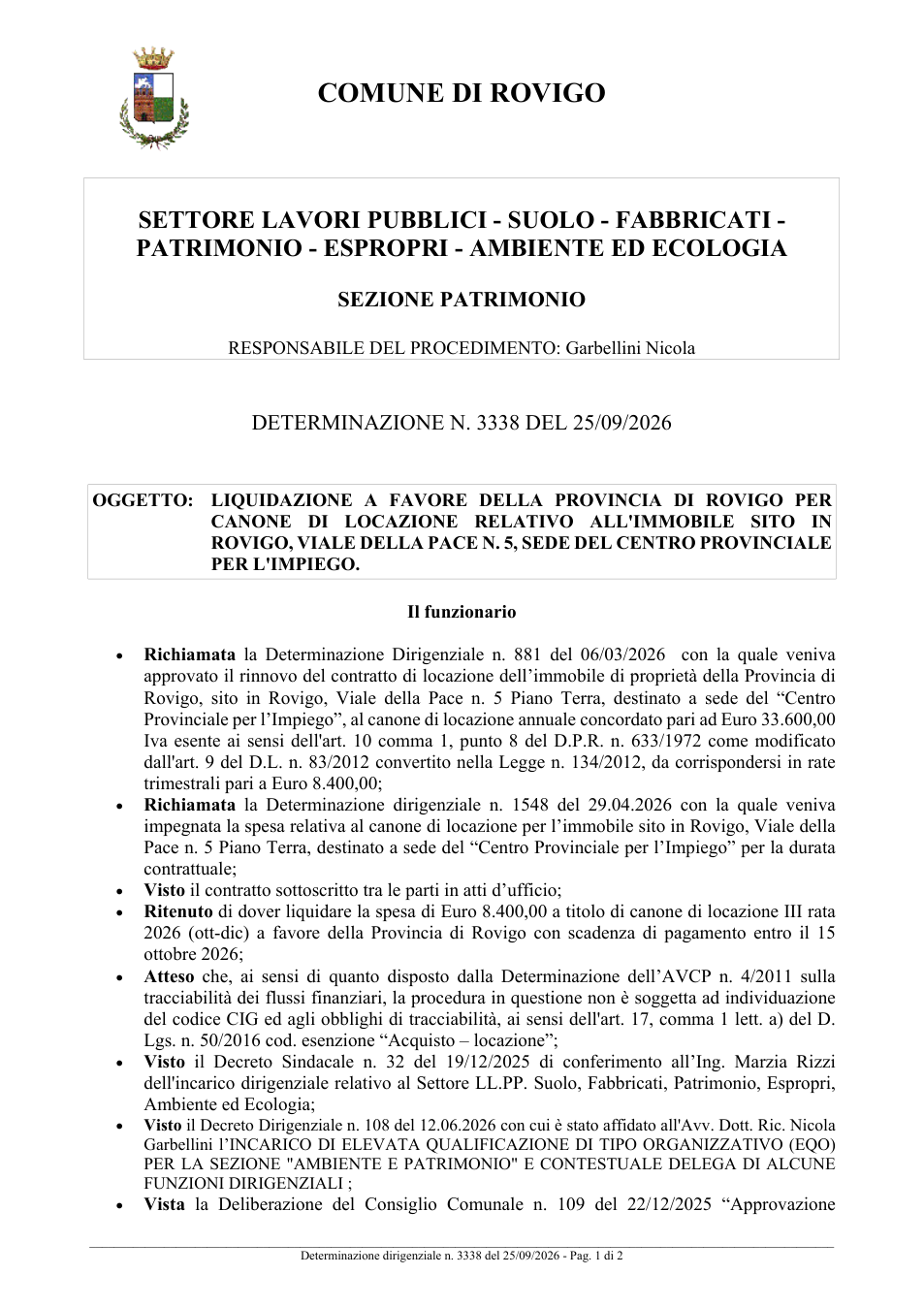 Pagina 1 del documento