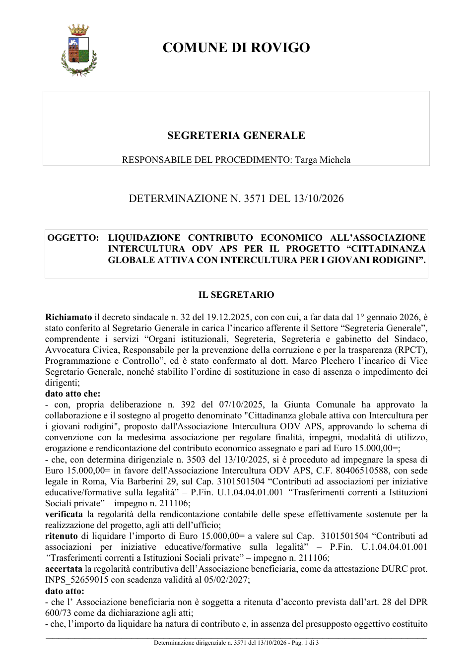 Pagina 1 del documento