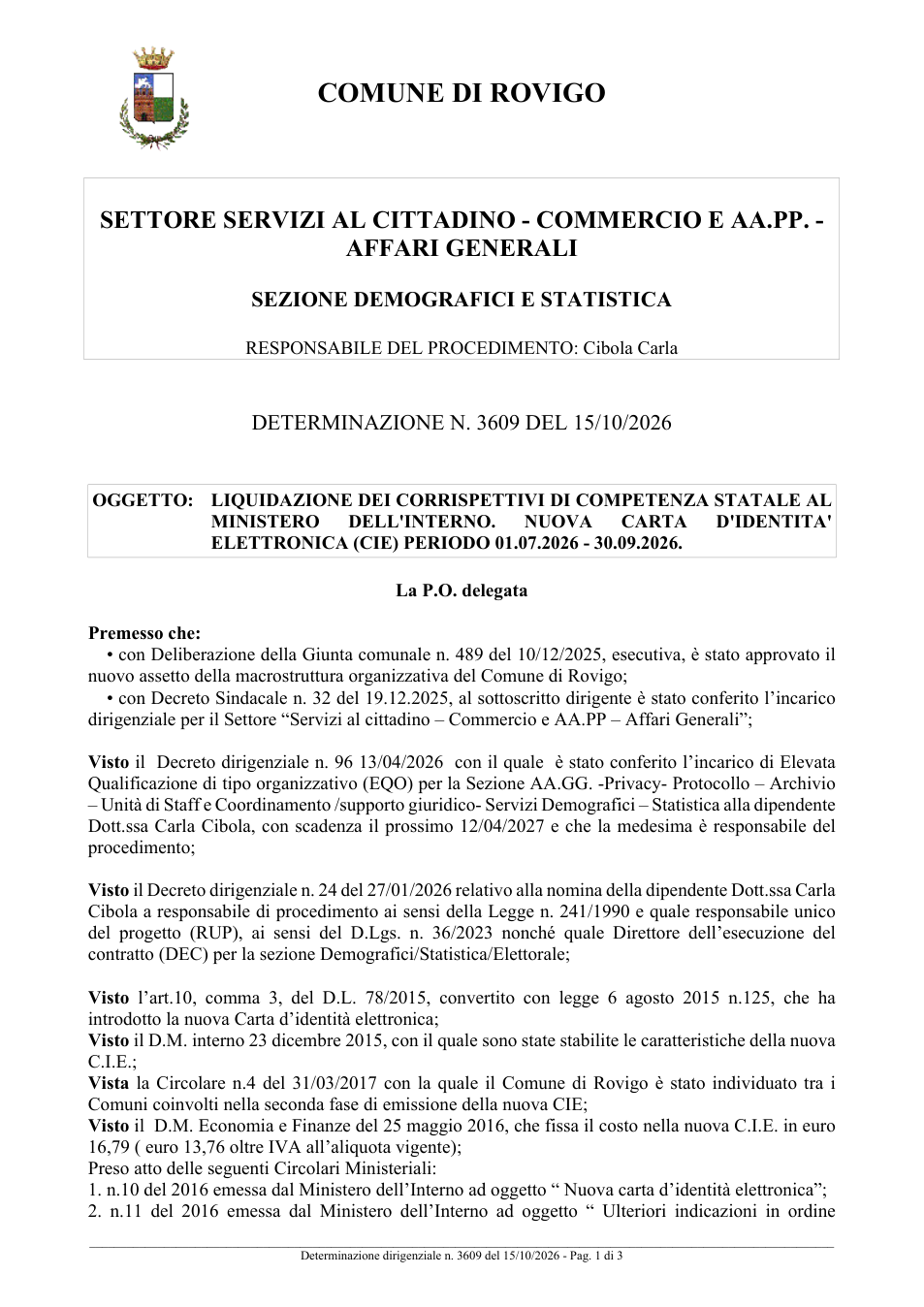 Pagina 1 del documento