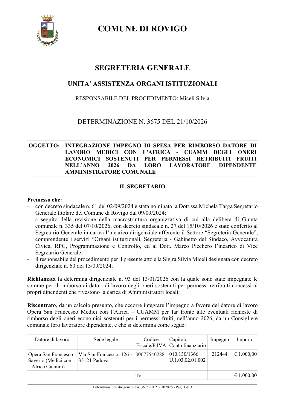 Pagina 1 del documento