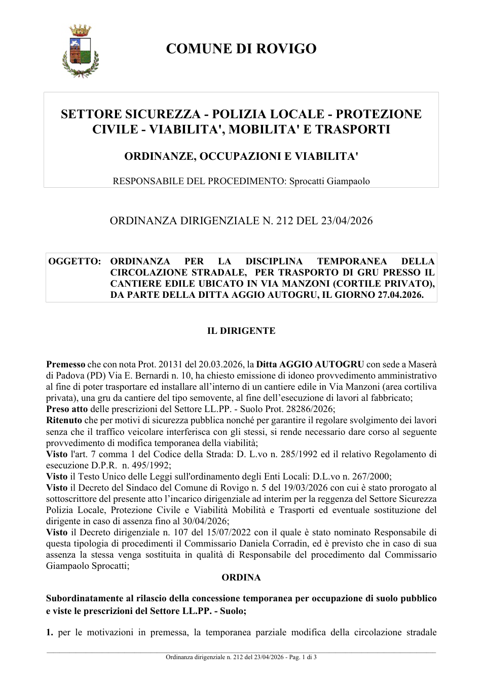 Pagina 1 del documento