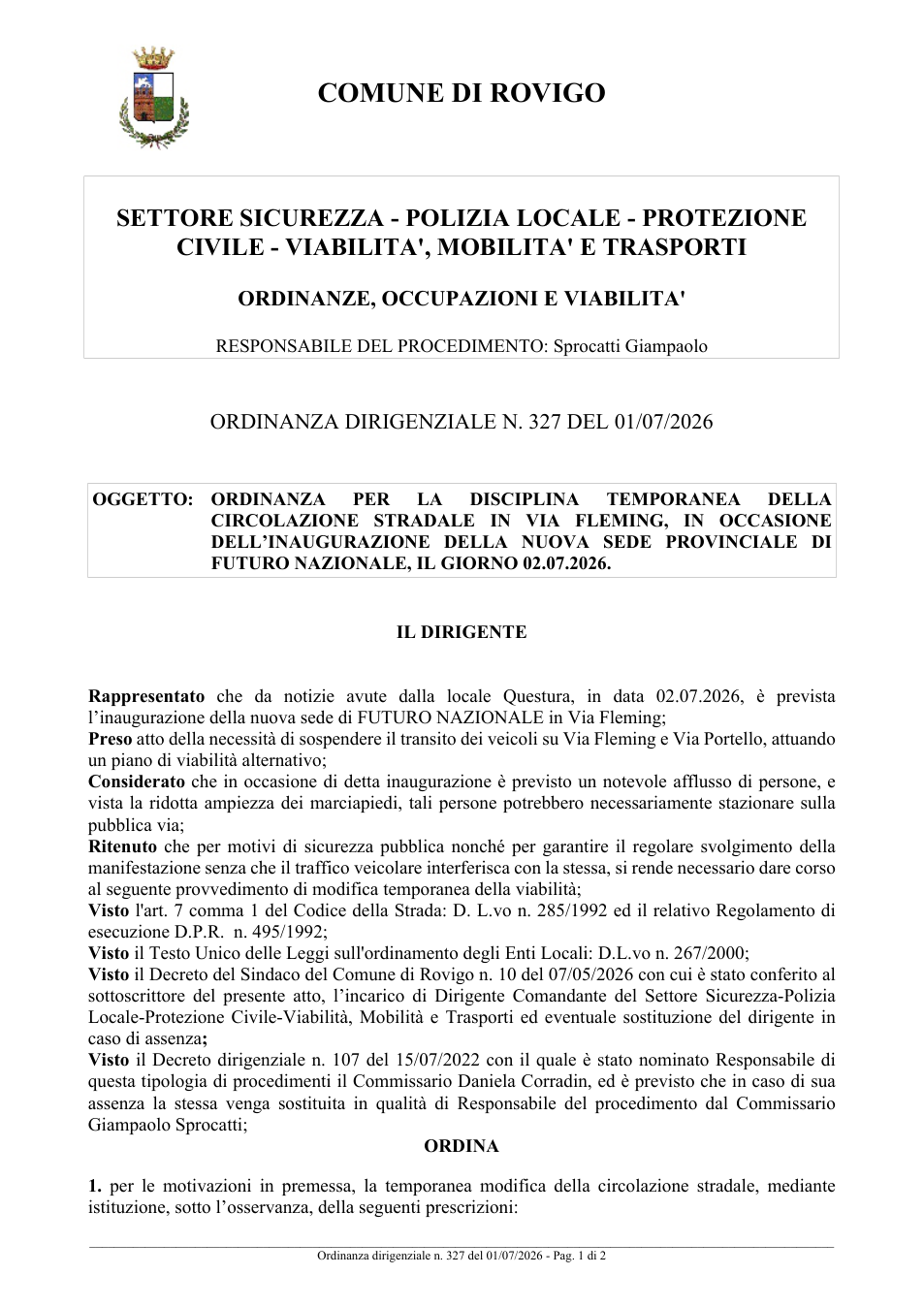 Pagina 1 del documento