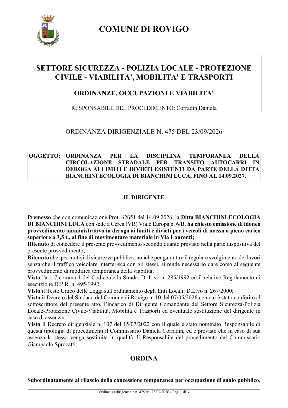 Pagina 1 del documento