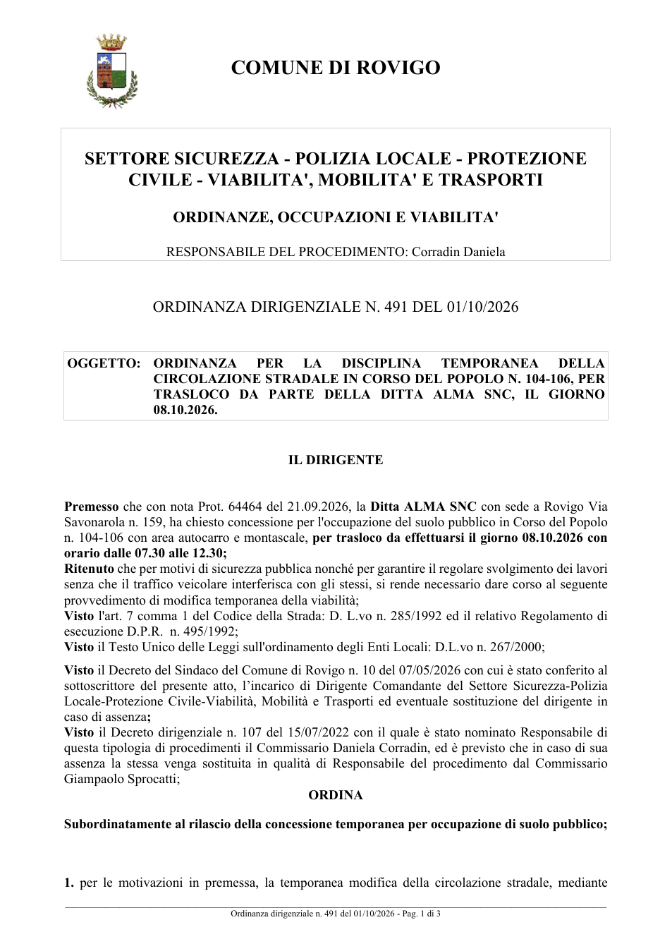 Pagina 1 del documento