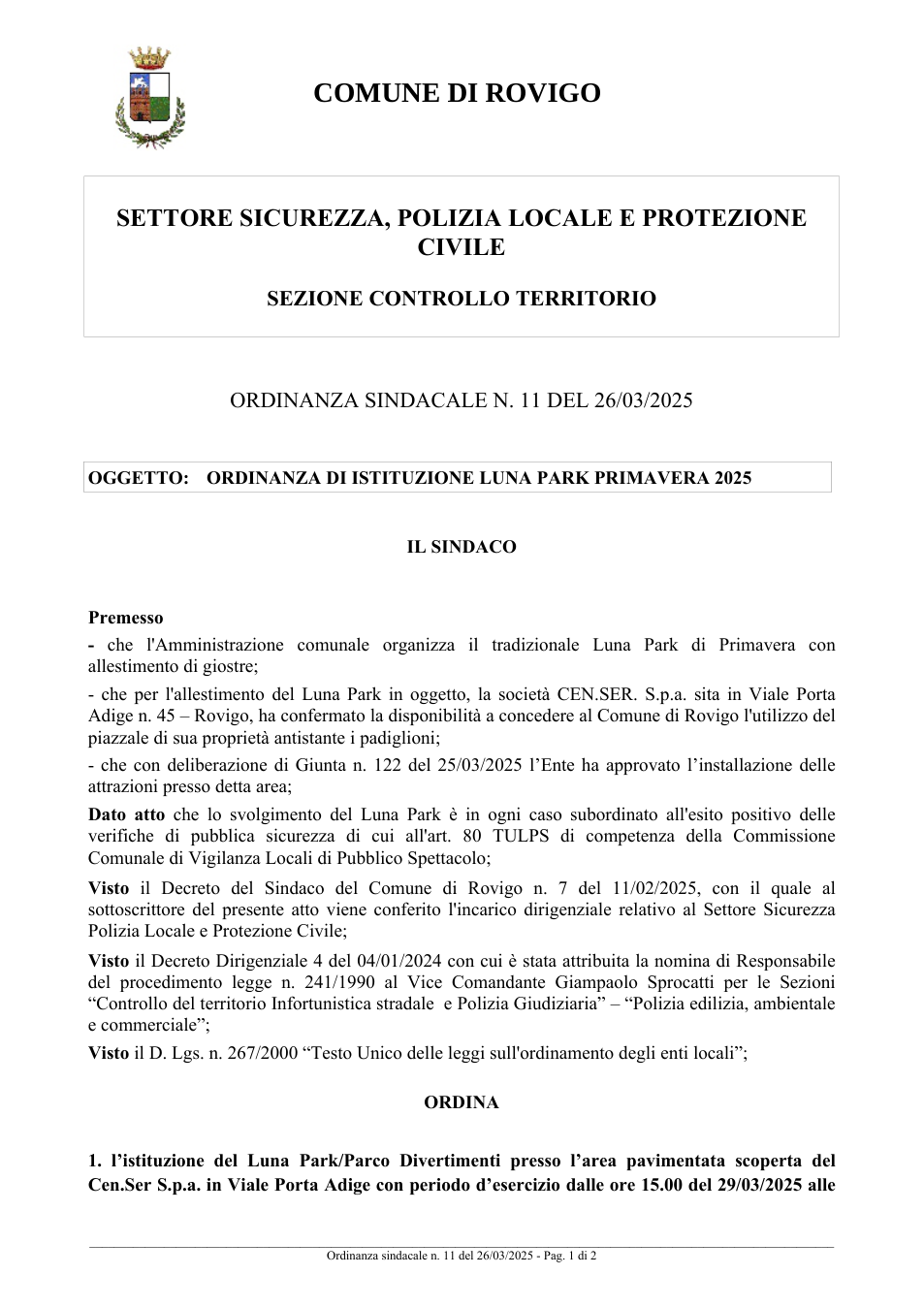 Pagina 1 del documento