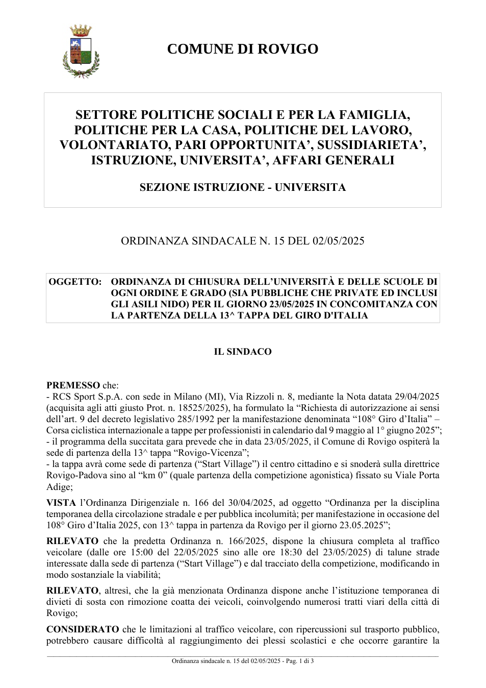 Pagina 1 del documento
