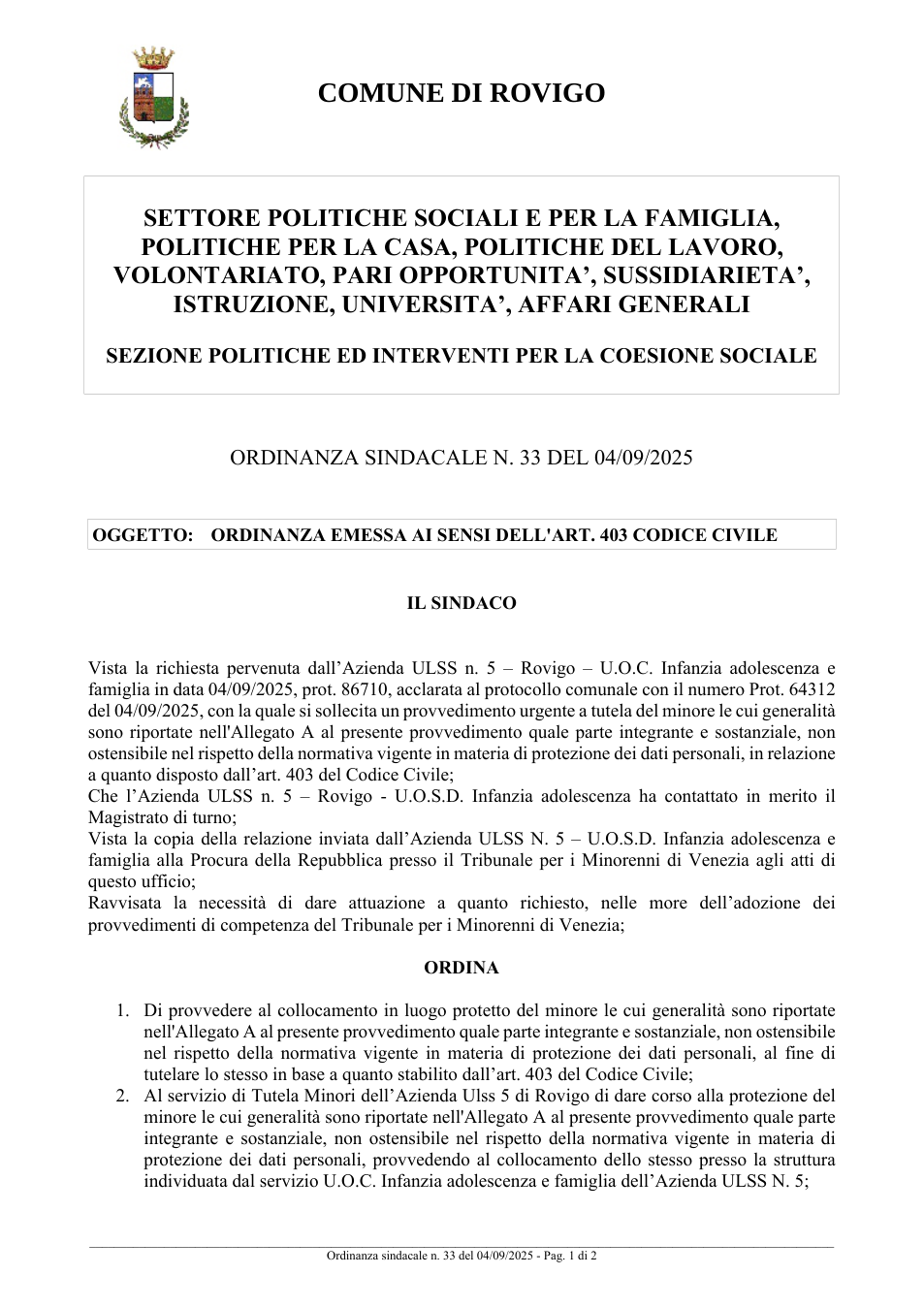 Pagina 1 del documento