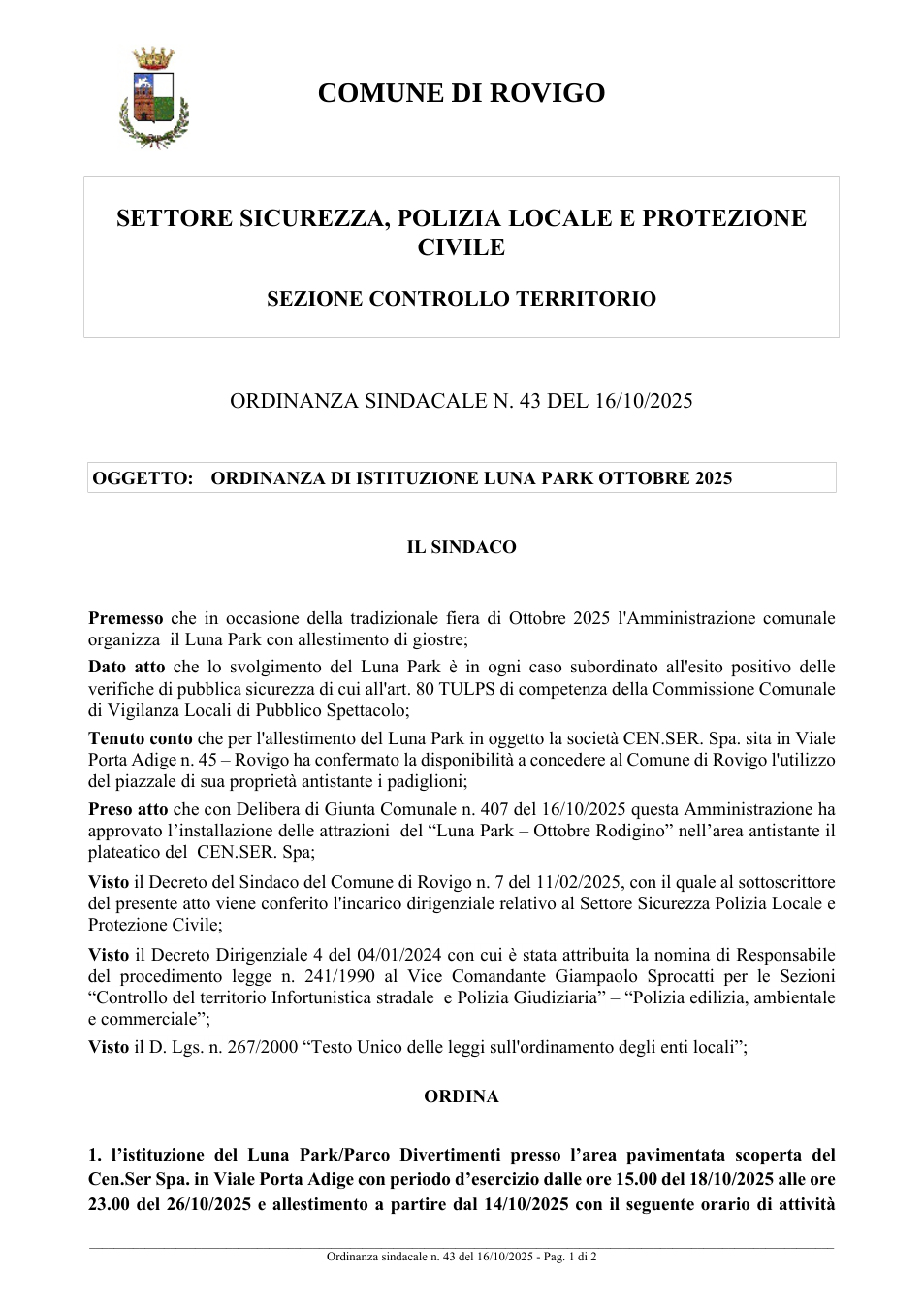 Pagina 1 del documento