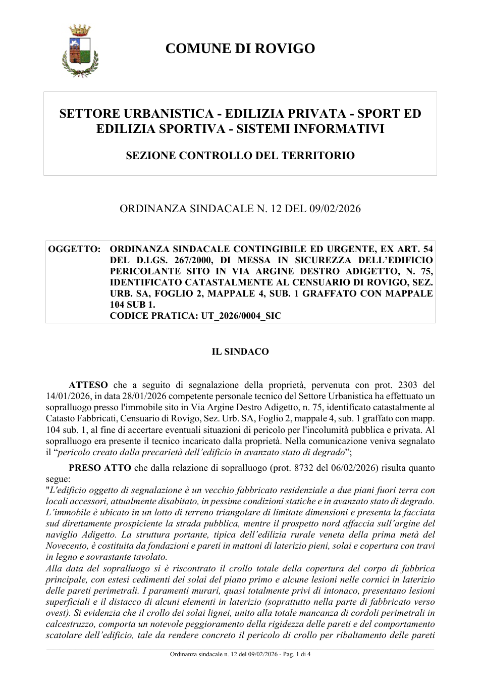 Pagina 1 del documento