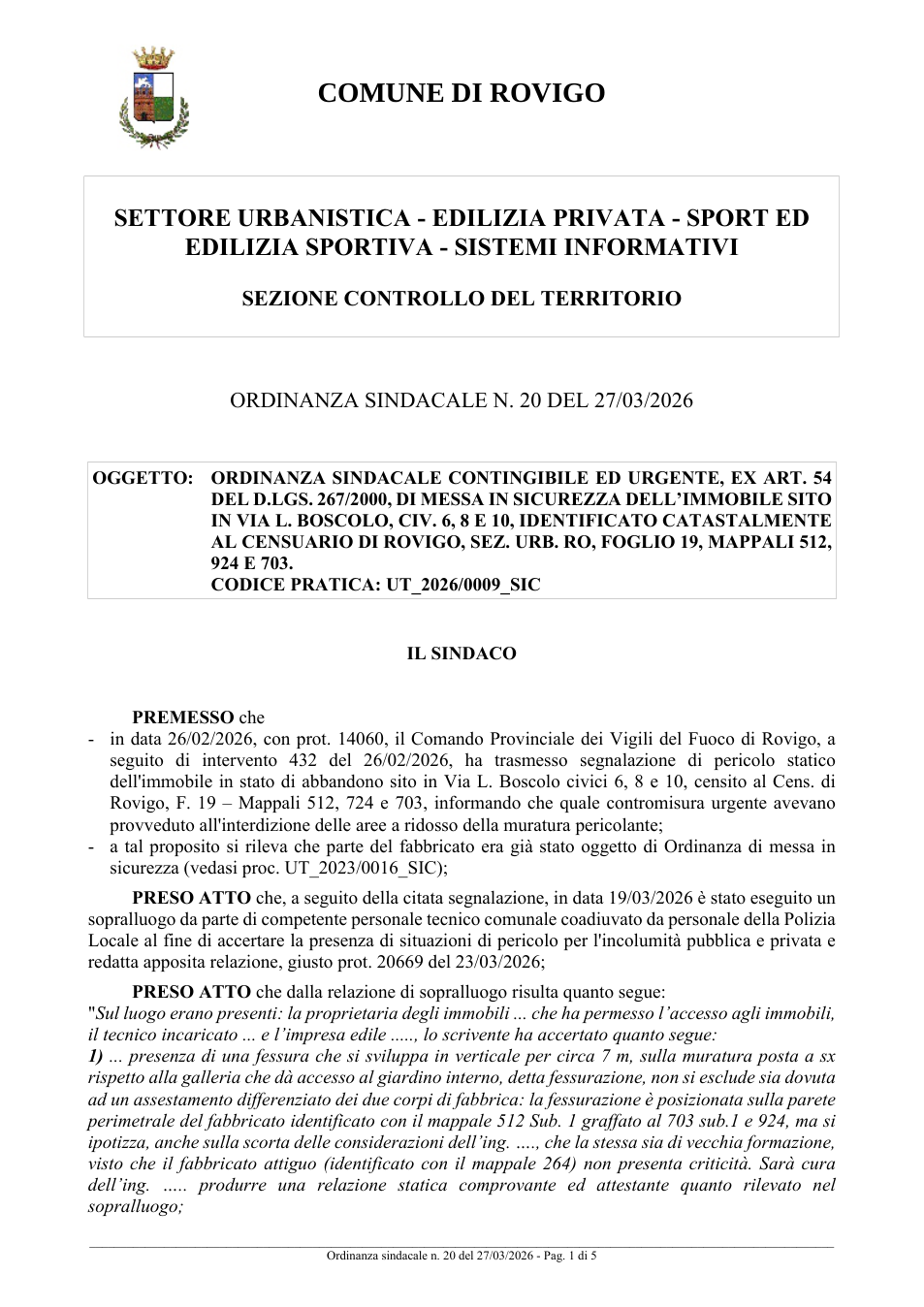 Pagina 1 del documento