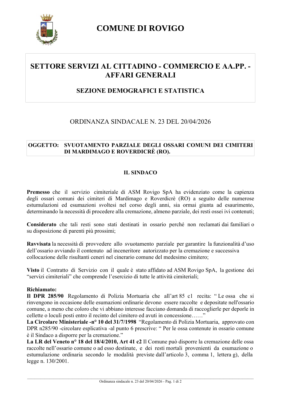 Pagina 1 del documento