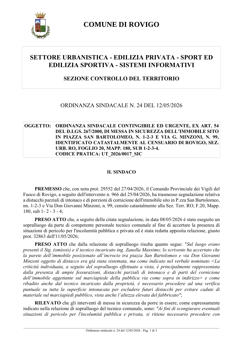 Pagina 1 del documento