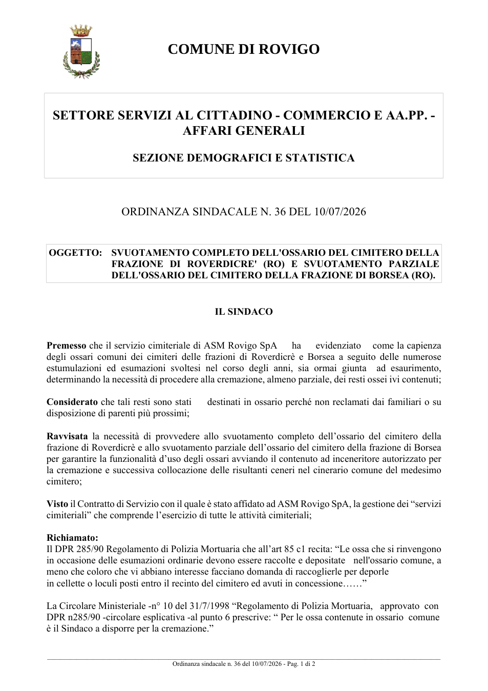Pagina 1 del documento