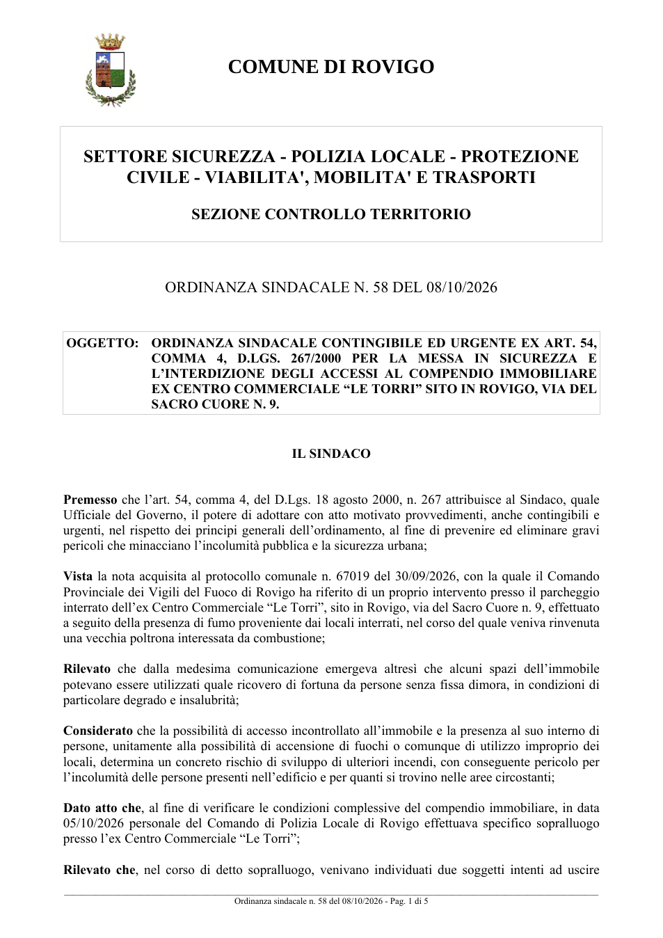 Pagina 1 del documento