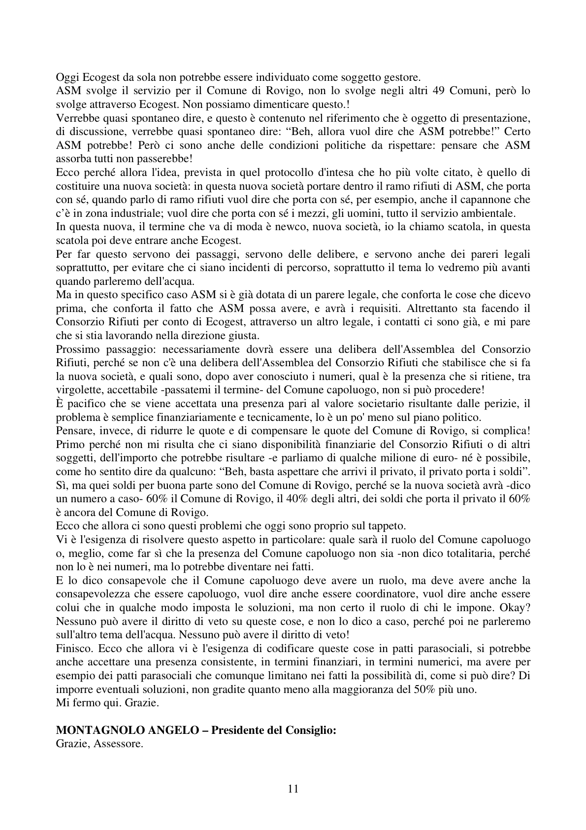 Pagina 11 del verbale
