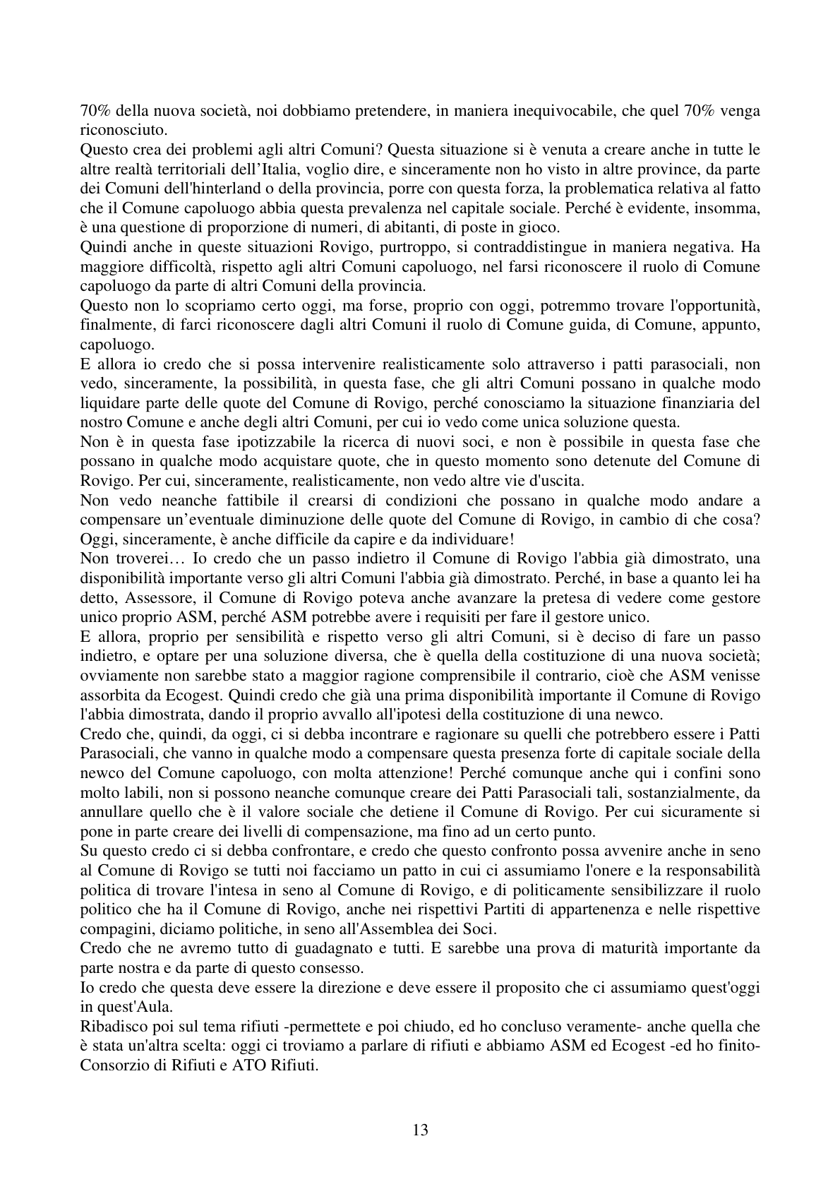 Pagina 13 del verbale