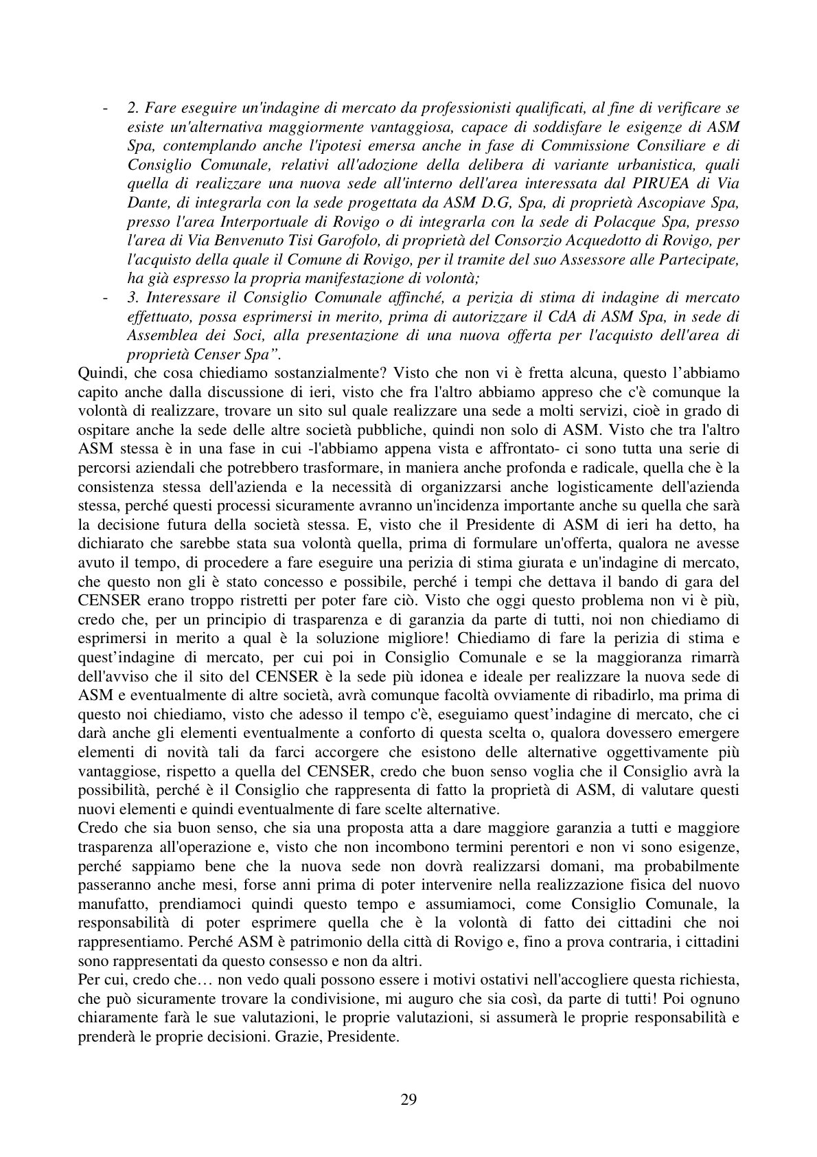 Pagina 29 del verbale