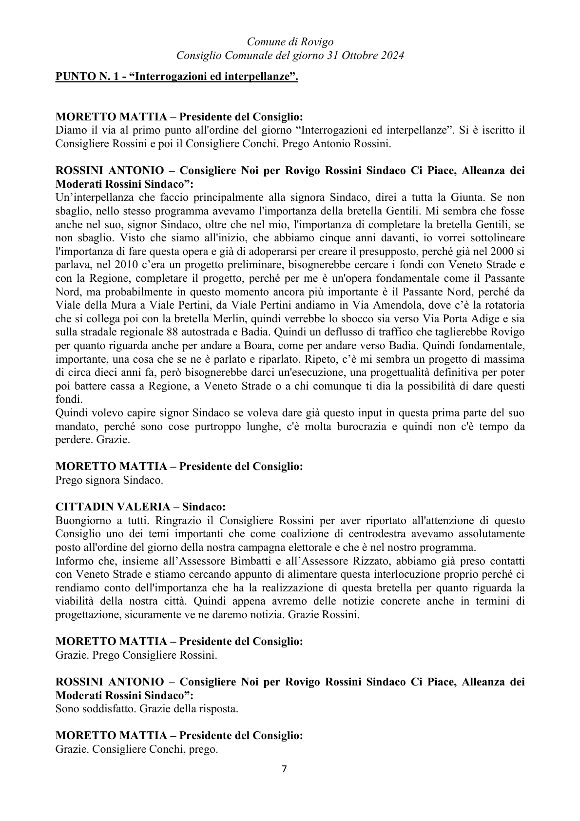 Pagina 7 del verbale