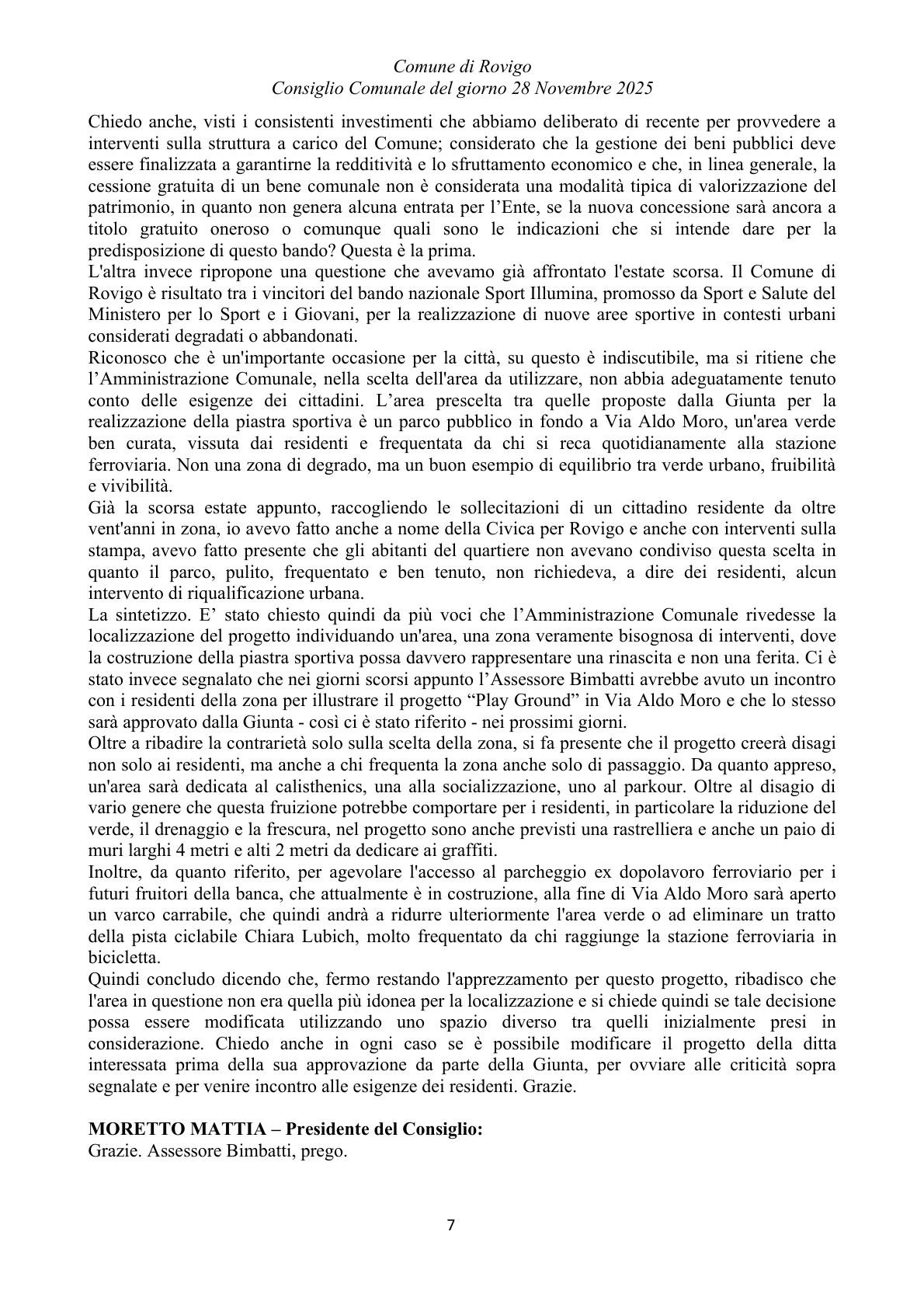 Pagina 7 del verbale