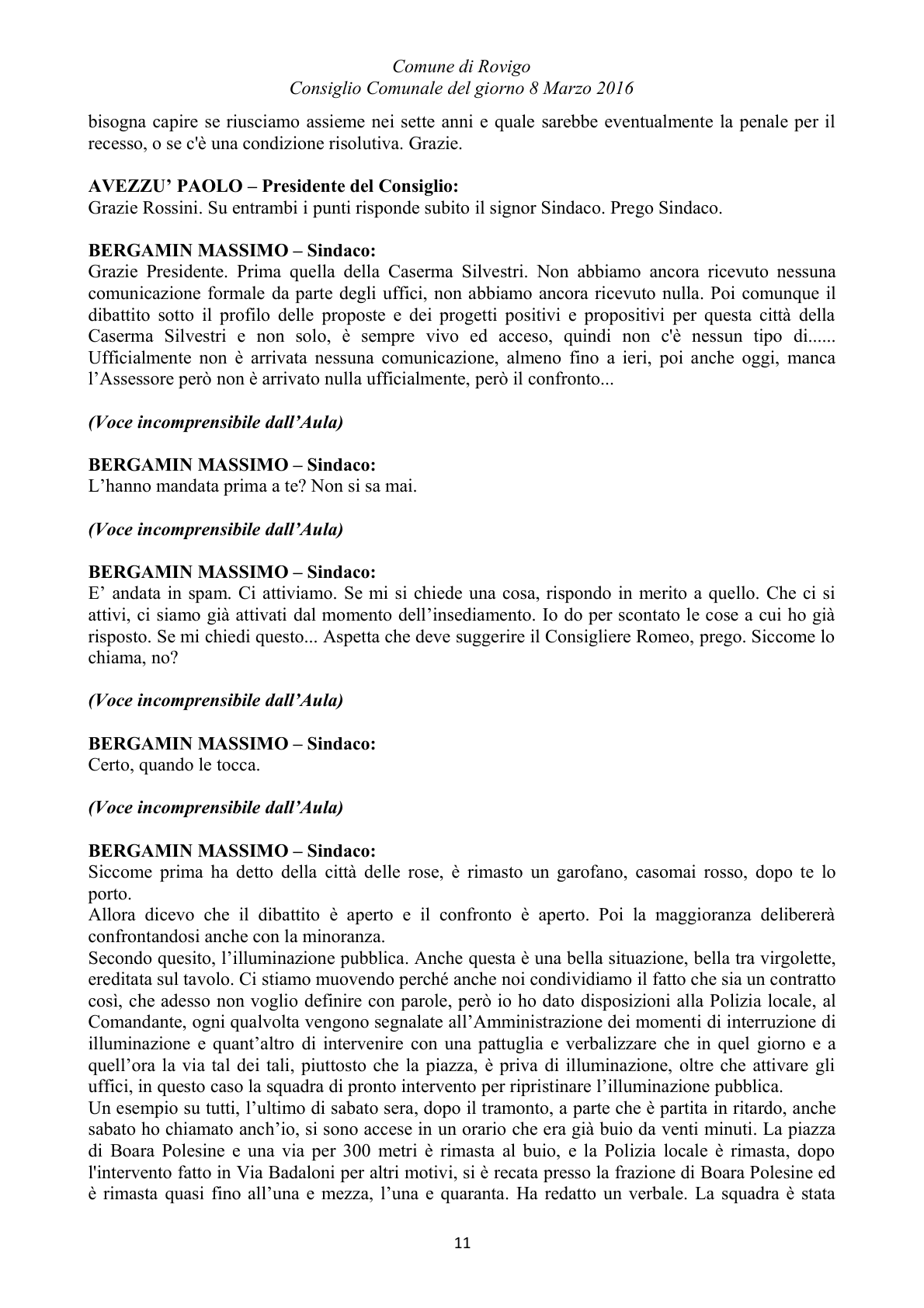 Pagina 11 del verbale