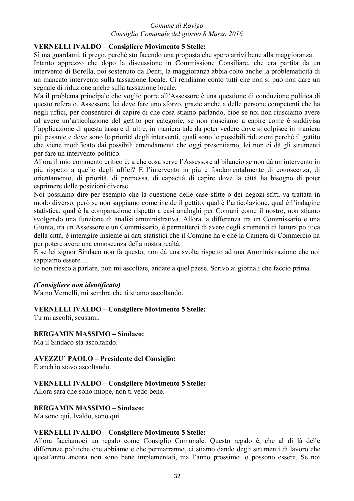 Pagina 32 del verbale