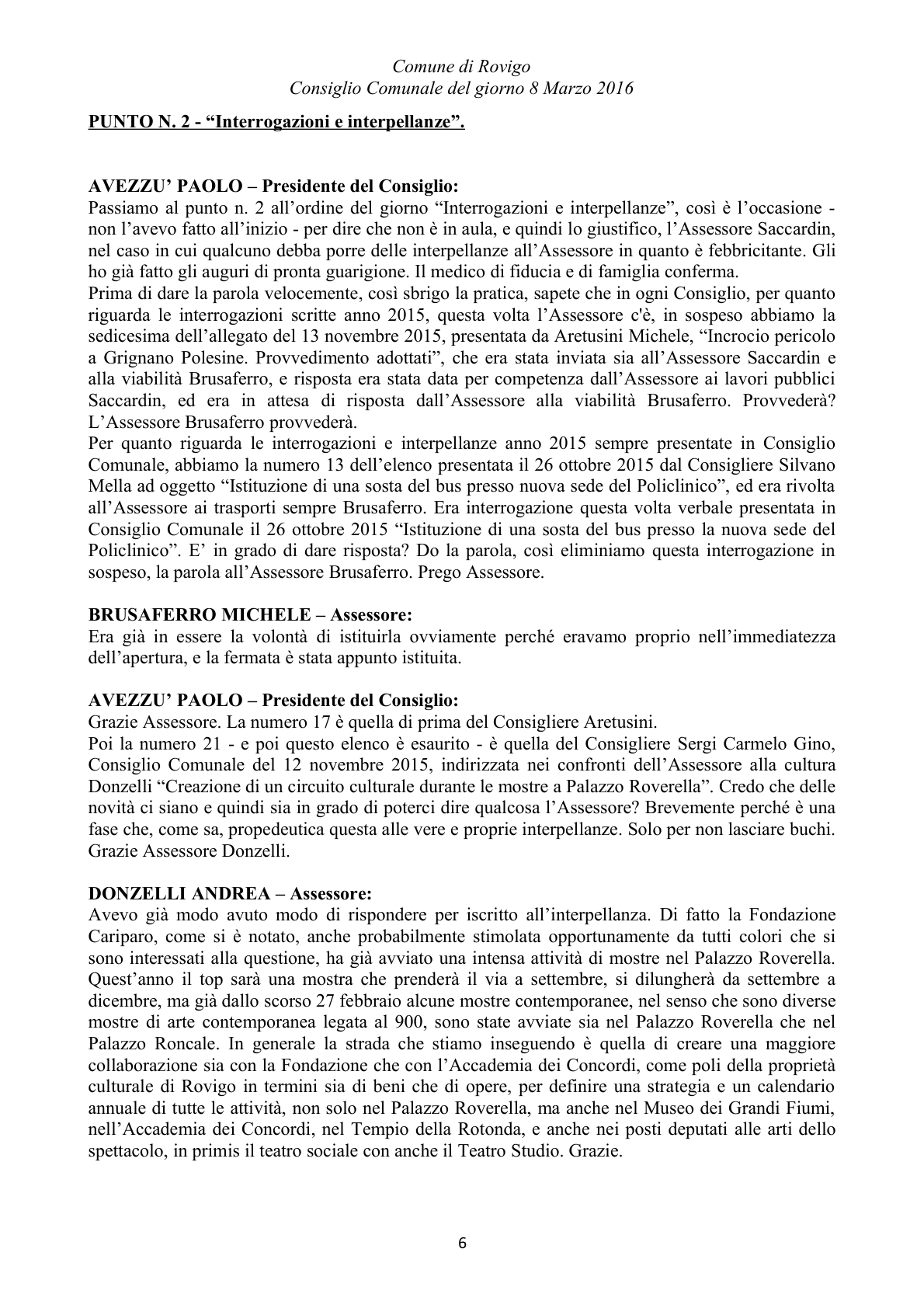 Pagina 6 del verbale