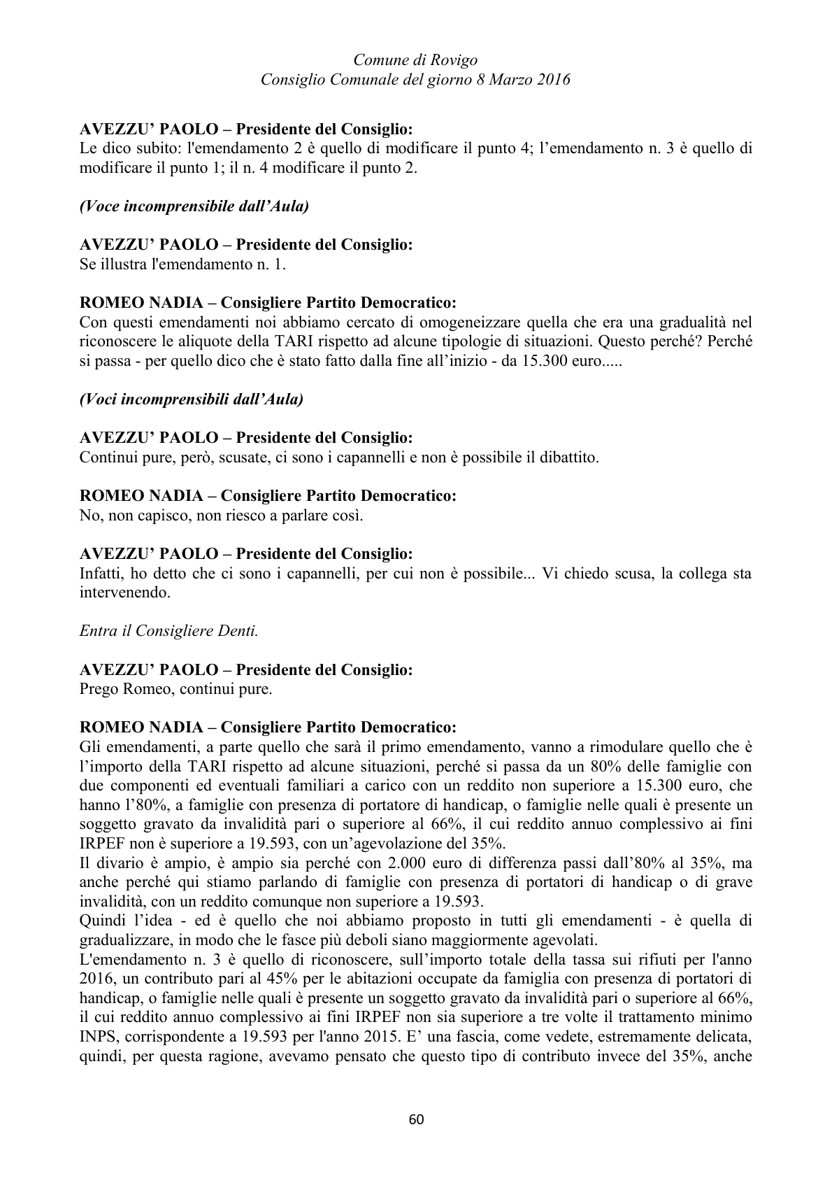 Pagina 60 del verbale