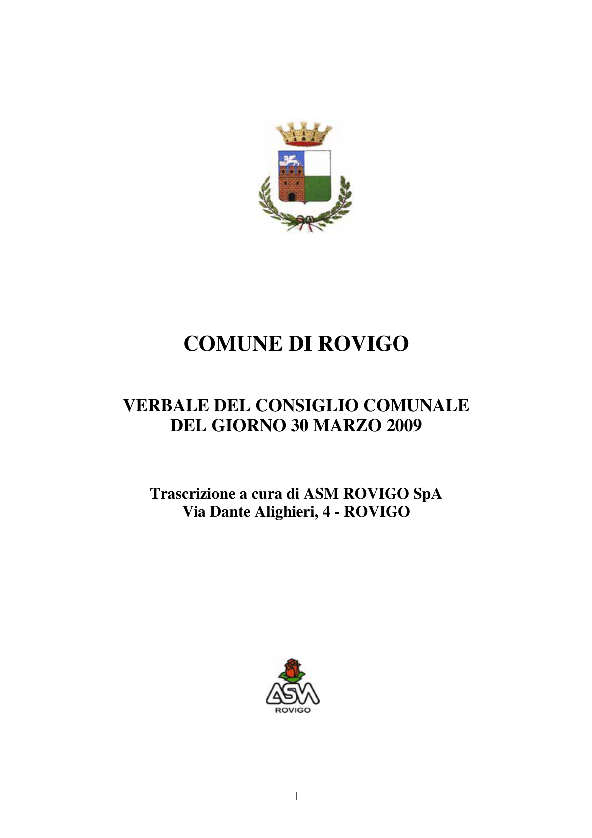 Pagina 1 del verbale