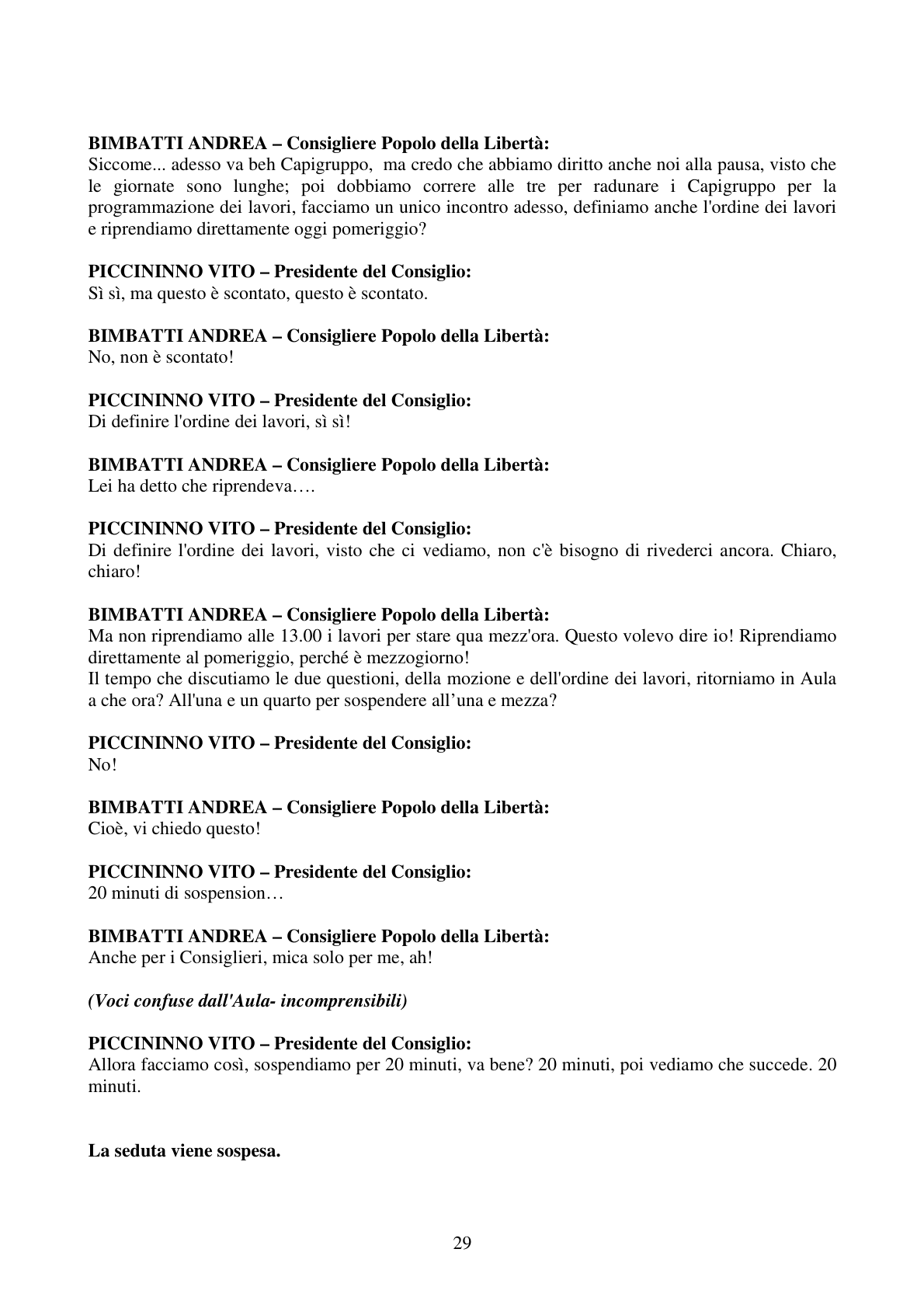 Pagina 29 del verbale