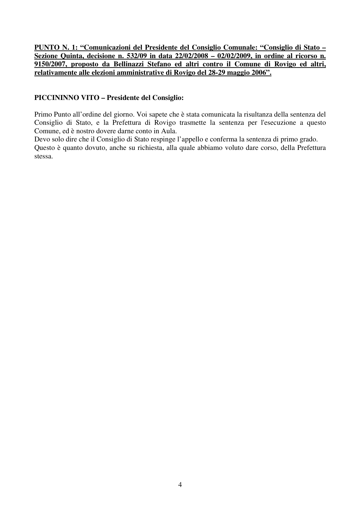 Pagina 4 del verbale