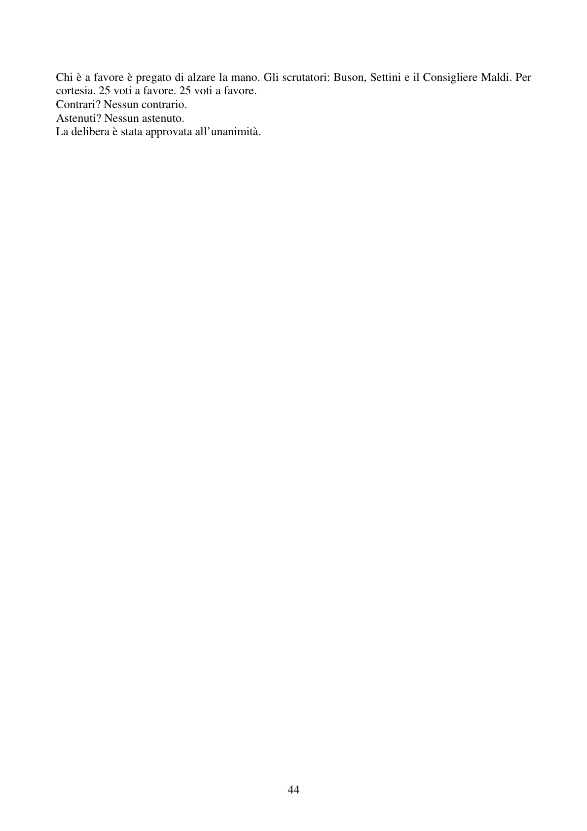 Pagina 44 del verbale