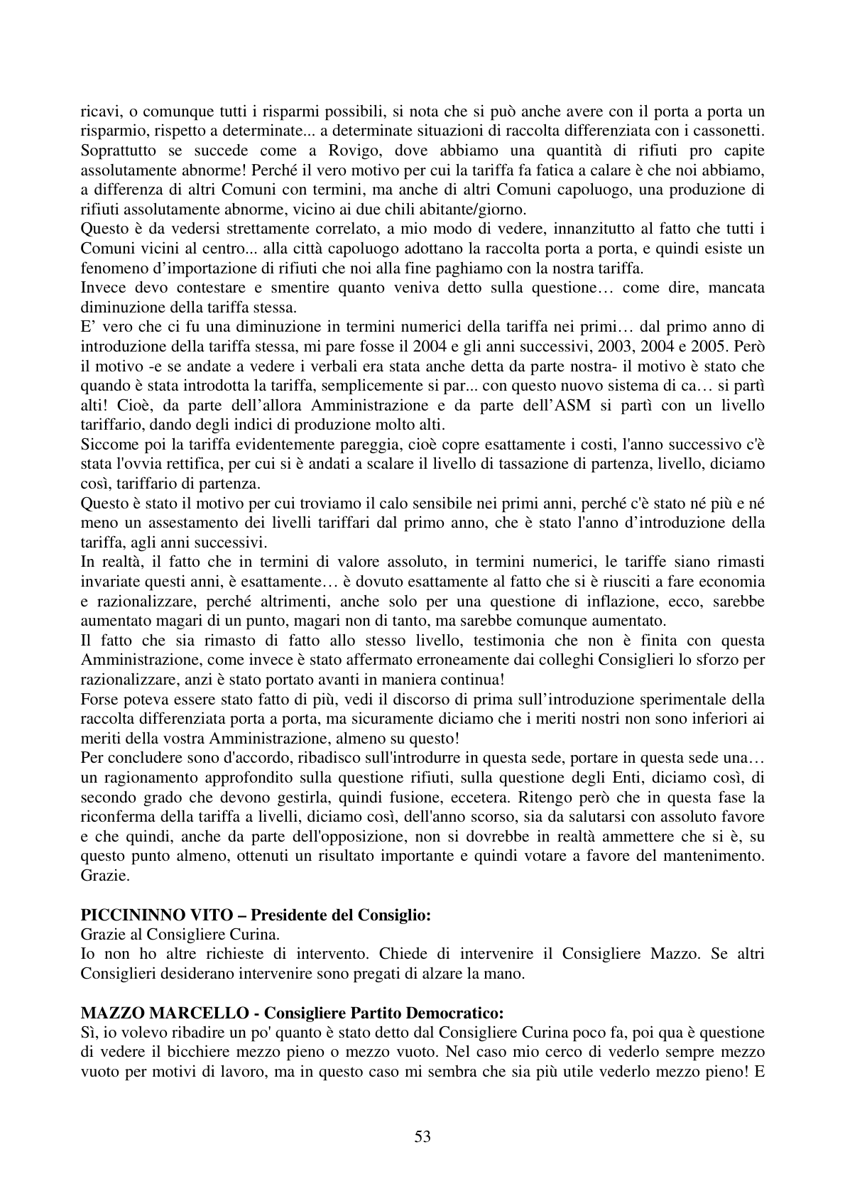Pagina 53 del verbale