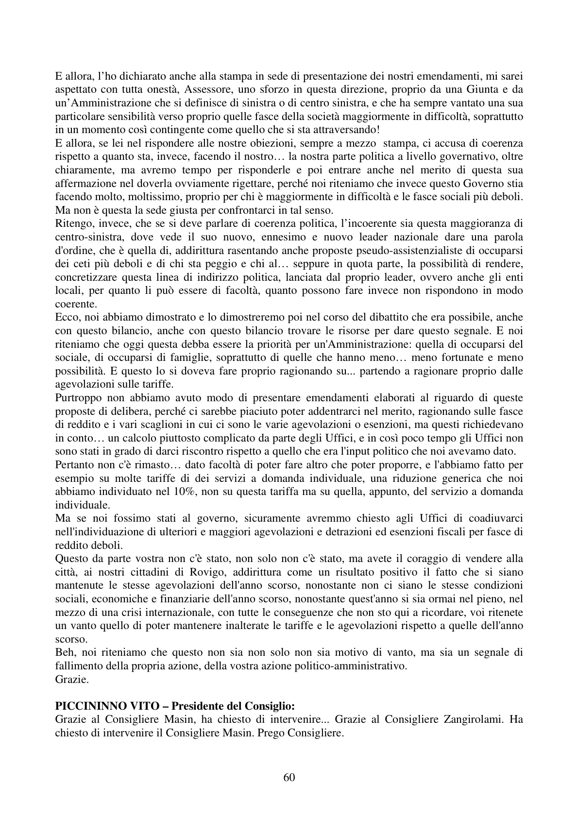 Pagina 60 del verbale