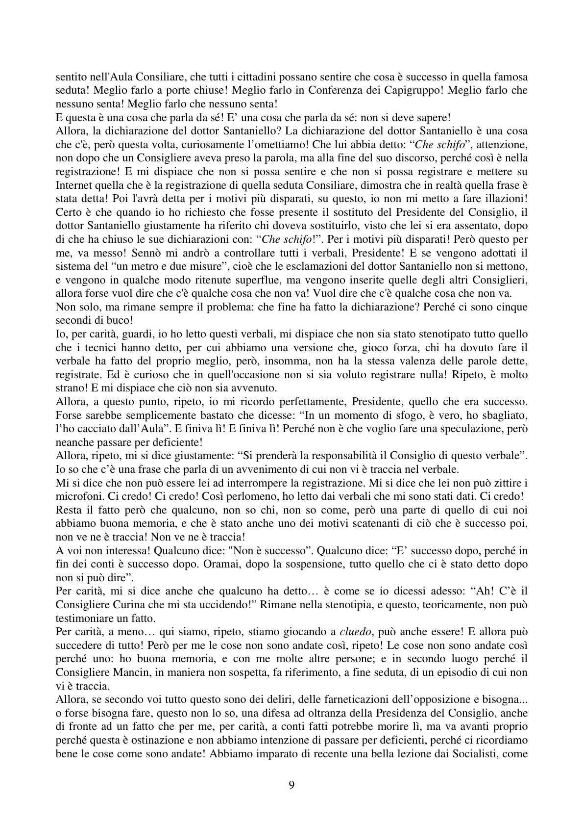 Pagina 9 del verbale