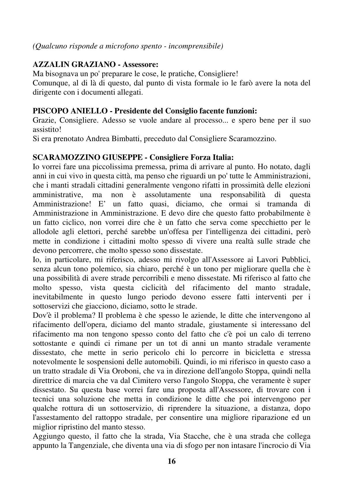 Pagina 16 del verbale
